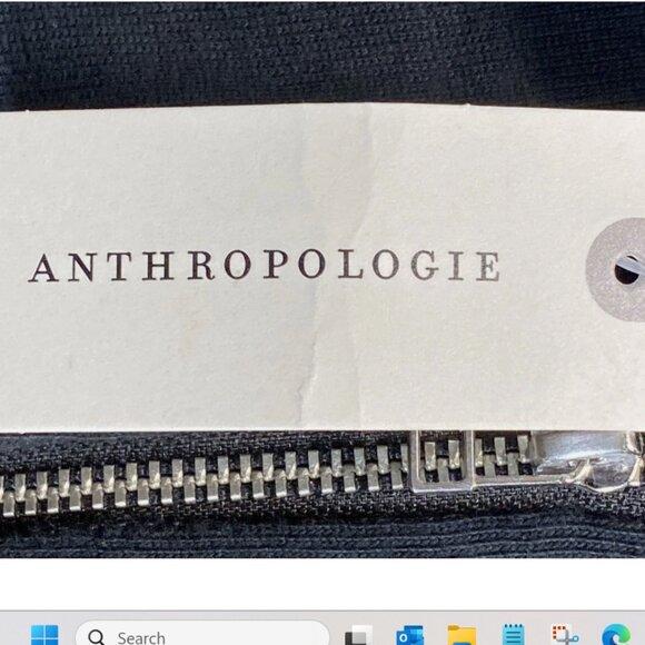 Anthropologie Maeve Women Black Short Puff Sleeve Jacket XL fits like L - Picture 6 of 10